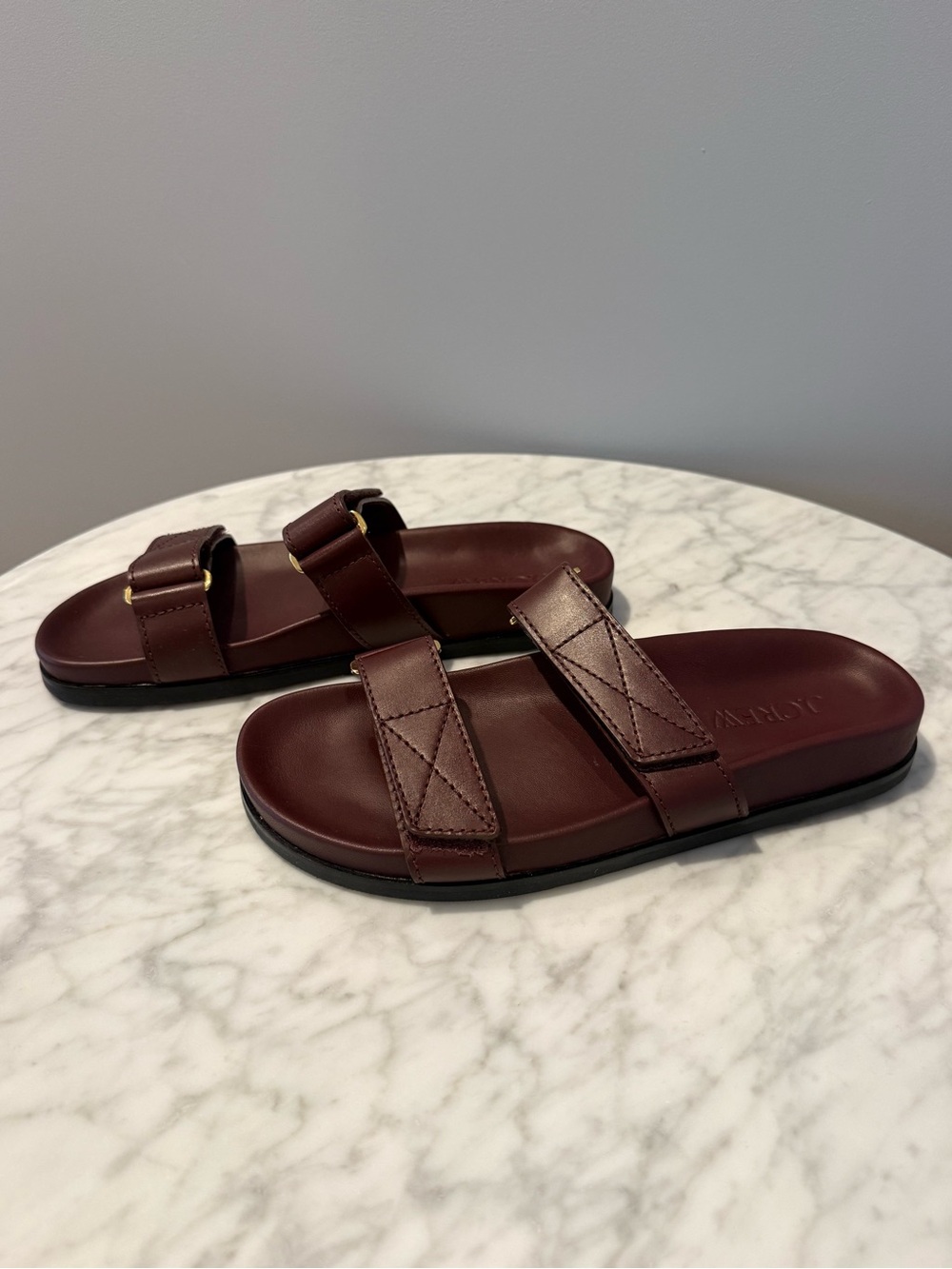 NWOT New Colbie wide-strap sandals in suede and leather Size 9 - Picture 4 of 10